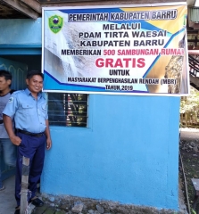 Program Hibah Air Minum PDAM BARRU Tingkatkan Akses MBR Nikmati Air Bersih 2018.
